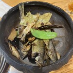 しろくま - 鮎のフリッターの四川風炒め