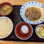 すき家 - 料理写真:牛皿定食ご飯ミニ