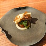 マキノンチ - 浅野川鮎たでのは、なすで鮎ケーキ