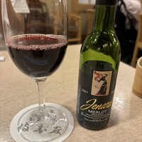 満寿家 - 連れの飲み物　ワインミニボトル