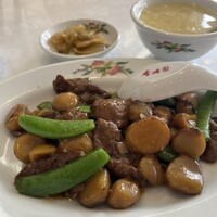 香港園 - 牛肉と栗炒め