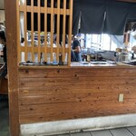 うなぎの千年家 - 厨房ではバンバン鰻が焼かれてました！