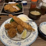 とんかつ あおい - 料理写真:ロースヒレカツ定食、ミックスフライ定食