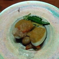 中国料理 舜天 - 近海鮮魚と蛤の強火蒸し燻製仕立て