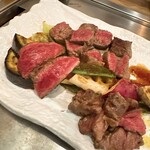 鉄板焼 のぶ - 赤身ステーキ（もも）
