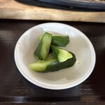 かなや食堂 - きゅうりの漬物