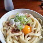 柳原うどん - 息子は釜玉うどんの大