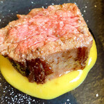 ステーキハウス磐梯 - カラシもよく合う