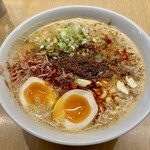 甲州屋別邸 - 味玉白胡麻担々麺(辛3痺4)