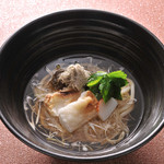 Fried rice cake udon