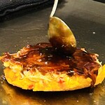 mahoroba 鉄板 - お好み焼きが焼きあがったみたい♡