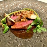 アルカナイズ - 伊豆牛のグリル 牛のジュ 椎茸 エシャロット