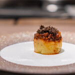 Kobe Gyuu Rogama Sumiyaki Steak IDEA Ginza - Potato Purée with Kobe Beef Bolognese and Black Truffle