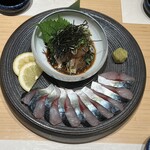 蒸し國廣 - ハープ鯖の刺身とゴマ鯖