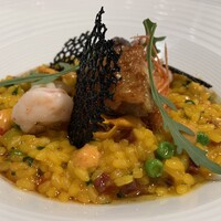 ラ ターブル ドゥ ジョエル・ロブション - 温前菜 魚介と手羽先のリゾット風