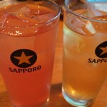 いけずキッチン - アセロラサワーとウーロン茶