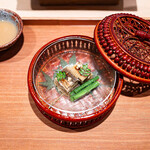 くすのき - 茄子煮凍と穴子