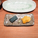 くすのき - 海苔醤油羊羹と雲丹