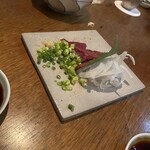 三原豆腐店 - 馬刺し、少し食べたあと