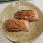 神田江戸ッ子寿司 スマートレーン北口店 - 炙りサーモン