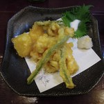酒肴商店 アジト - はも天ぷら