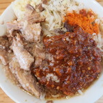 にかいや - ぶた入りオロチョンラーメン＋トッピング全部