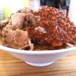 にかいや - ぶた入りオロチョンラーメン＋トッピング全部