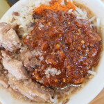 にかいや - ぶた入りオロチョンラーメン＋トッピング全部