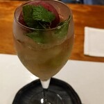 創作和匠 なかしま - ブルーベリーソルベとジュレのシャンパーニュ