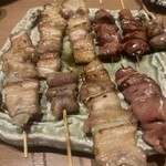 博多やさい巻き串 虎乃家 - バラ、レバーなど