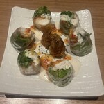 博多やさい巻き串 虎乃家 - 海老とクリームチーズの生春巻き❤️720円