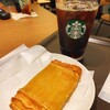 スターバックスコーヒー - アイスコーヒーとNEWスイートポテトデニッシュ