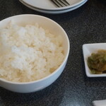 福苑 - ライスとザーサイ