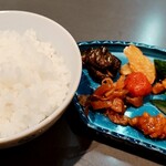 居酒屋 味平 - ごはん＆漬物の盛り合わせ