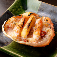 ズワイガニの甲羅焼き