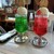 喫茶 ゾウ - ドリンク写真:クリームソーダ　赤と緑