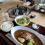 グルメリア但馬 - 白ごはんもわたしにはちょうどよい量でした