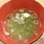 磯丸水産 - 海苔の味噌汁 105円