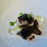 RISTORANTE＆BAR EVOLTA - メカジキたたき カポナータ ミントソース トマトのコンソメジュレ