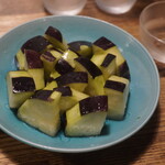 にほん酒と肴 酔音 - 水茄子の塩マリネ　　700円