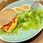 ブラックプール ハンバーガー カフェ - モーニングCセット（開始当初）