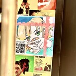 ブラックプール ハンバーガー カフェ - 妻のステッカーを置いて頂きました