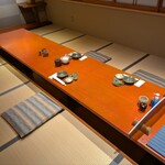 みかわ 是山居 - 個室は2部屋あって、こちらは多分広いほうでした