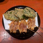 みかわ 是山居 - ウニの大葉包、みょうが