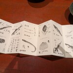 みかわ 是山居 - 自筆？のメニュー表