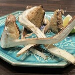 酒場 零 - 松茸の焼いたヤツ、スダチ付き