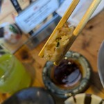 大砲ラーメン  - 餃子断面