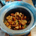 由布まぶし 心 - 地鶏まぶしの提供直後