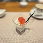 フレンチレストラン I.Hara - スイカとヨーグルトのシャーベット