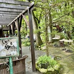 ベーカリー ペニーレイン 那須店 - 店舗の外、テラス席